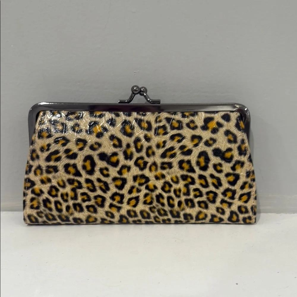 Gold Clutch & Leopard Print Wallet Bundle - Picture 6 of 10